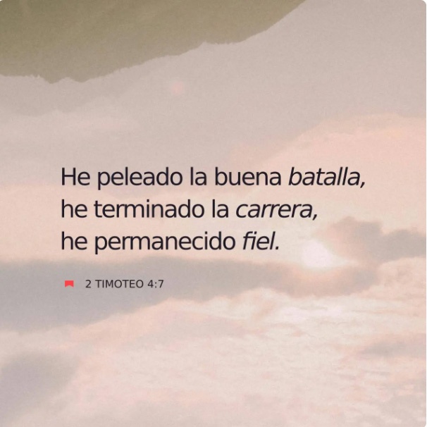 2 Timoteo 4:7 NTV