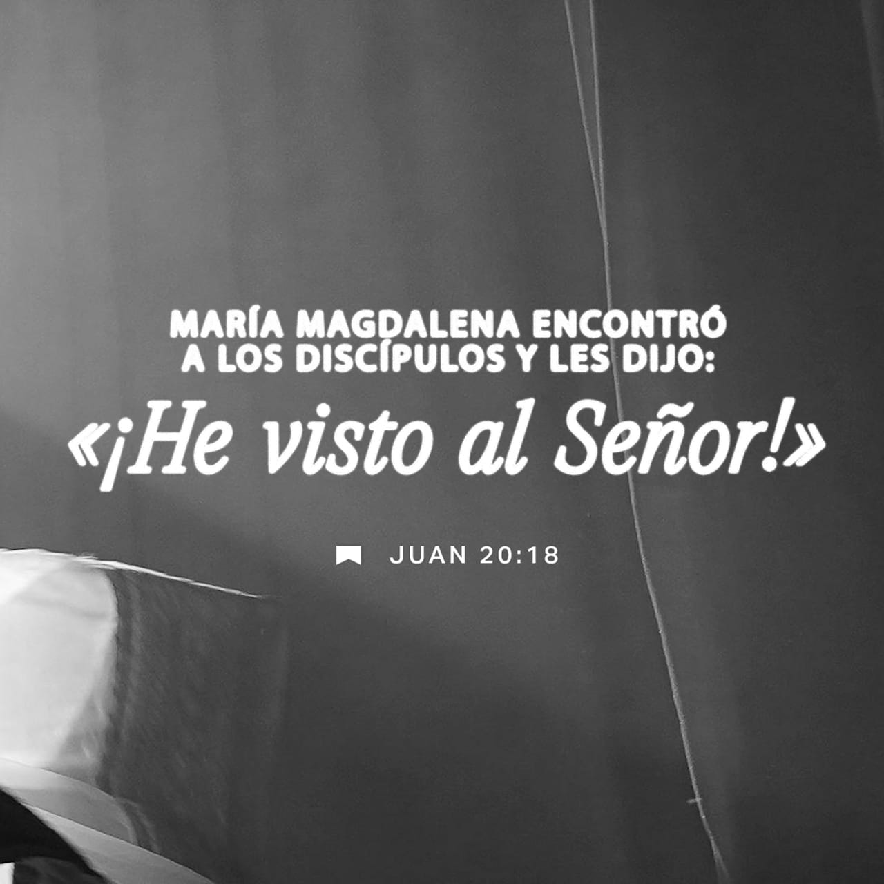 Juan 20:18 NTV