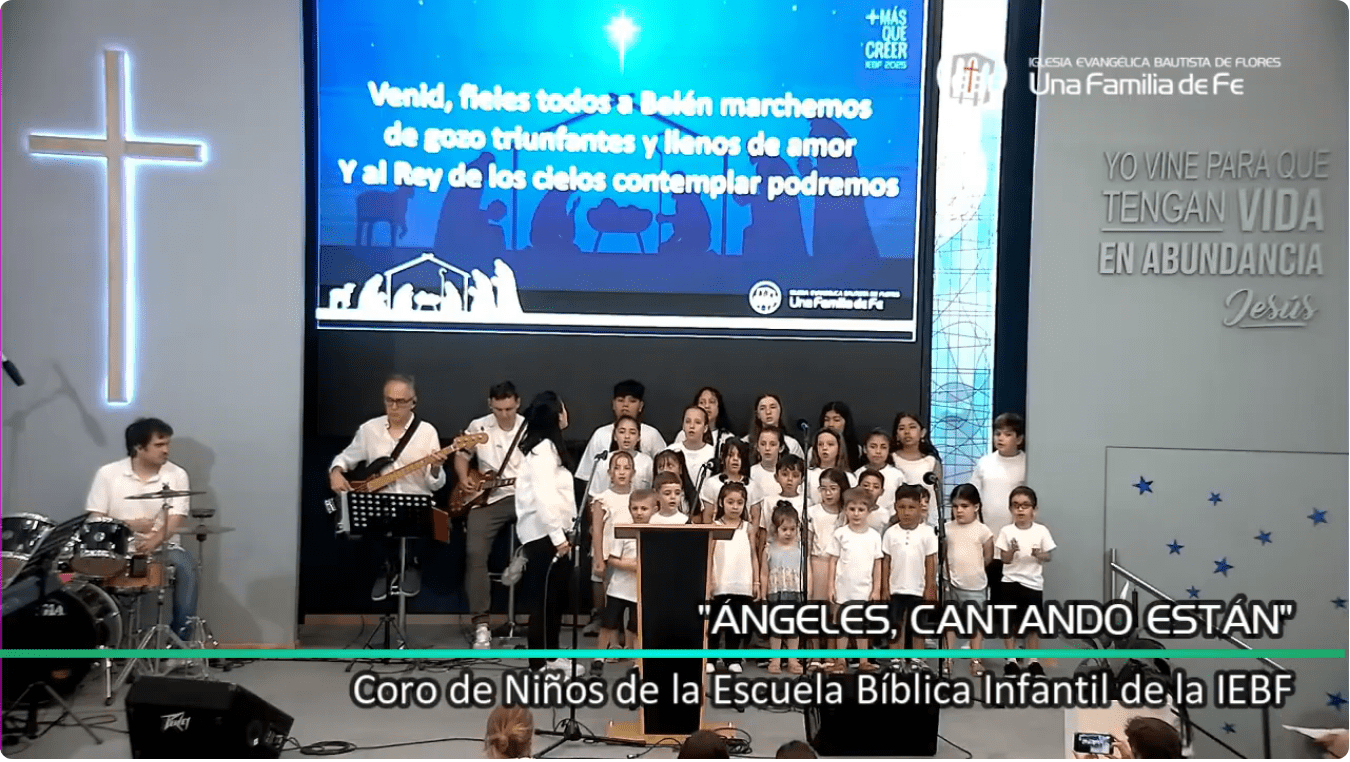 “Qué Es La Navidad», por Pablo Villanueva y coro de niños de la Escuela Bíblica Infantil de la IEBF.