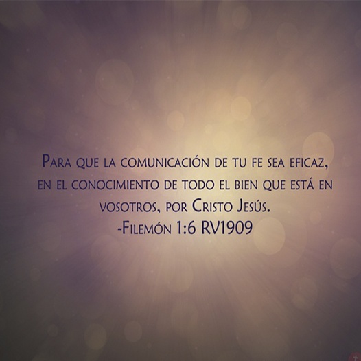 Filemón 1:6 RV1909